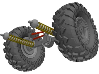 Rockwell Axle 2 1/2 ton 3D Model preview