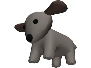 Toy Dog 3D Model preview