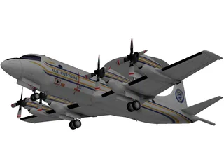 Lockheed P-3 Orion US Customs 3D Model preview