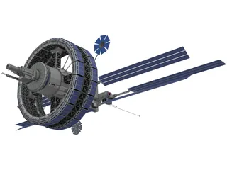 Freedom V Space Station 3D Model preview