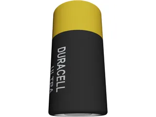 Duracell Battery 6V 3D Model preview