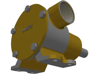 Self Primed Pump 3D Model preview
