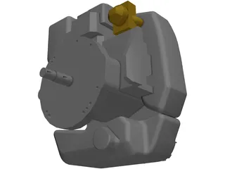 Lawnmower Engine 3D Model preview