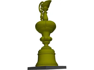 Americas Cup Trophy 3D Model preview