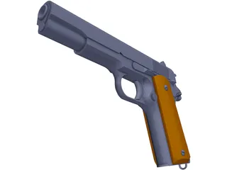 Colt 45 3D Model preview