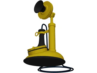 Telephone Old 3D Model preview