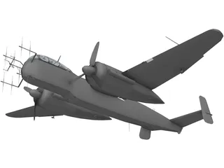 Heinkel He 219 A-0 3D Model preview