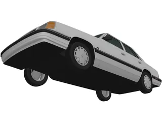 Dodge Aries K Sedan (1988) 3D Model preview