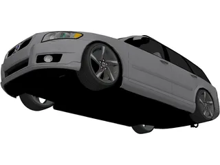 Volvo V50 3D Model preview