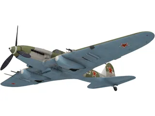 IL-2M Avenger 3D Model preview