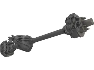 Dana 60 HP Axle 3D Model preview