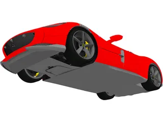 Ferrari SP1 Monza (2019) 3D Model preview