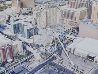 Las Vegas City, The Strip, USA (2021) 3D Model preview