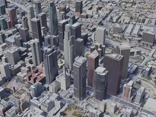 Los Angeles City, USA (2021) 3D Model preview