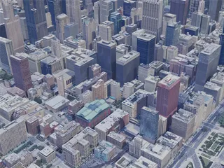 Chicago City, USA (2021) 3D Model preview