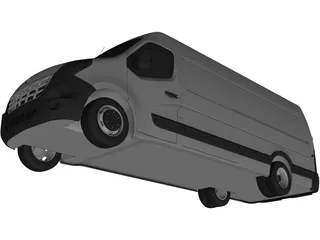 Renault Master L2H4 (2011) 3D Model preview