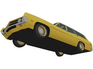 Ford Torino 500 Station Wagon 3D Model preview