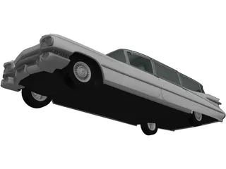 Cadillac Fleetwood 75 Miller-Meteor Hearse 3D Model preview