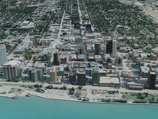 Windsor City, Canada (2021) 3D Model preview