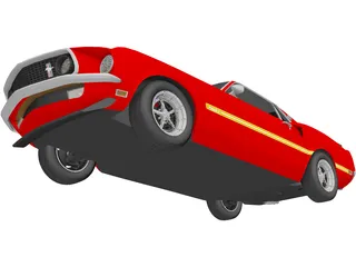 Ford Mustang Mach 1 (1969) 3D Model preview