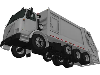 Volvo WX64 Garbage Truck Heil (2001) 3D Model preview