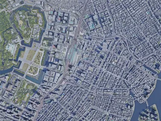 Tokyo City, Japan (2021) 3D Model preview