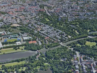 Leipzig City, Germany (2022) 3D Model preview