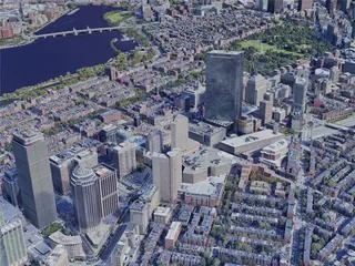 Boston City, USA (2022) 3D Model preview
