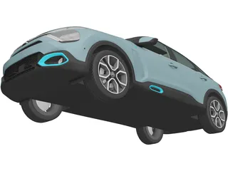 Citroen E-C4 (2020) 3D Model preview