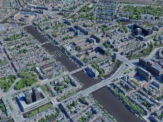 Amsterdam City, Netherlands (2021) 3D Model preview