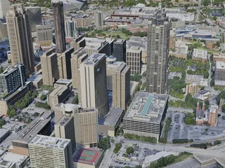 Atlanta City, GA, USA (2021) 3D Model preview