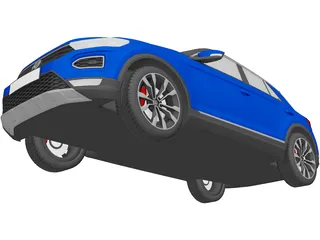 Volkswagen T-Roc 3D Model preview