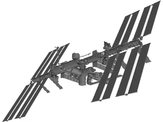 International Space Station 3D Model preview