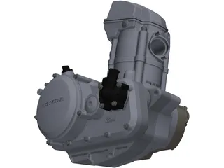 Honda CRF450 Engine 3D Model preview