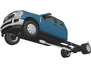 Ford F-550 Super Duty Crew Cab (2020) 3D Model preview