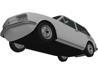 Volkswagen Brasilia (1980) 3D Model preview
