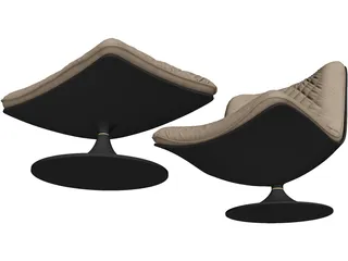 Baxter Marilyn Chair 3D Model preview