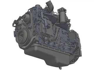 Cummins QSB-6.7 Engine 3D Model preview