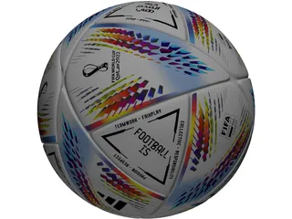 Al Rihla Ball 3D Model preview