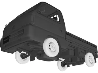 Honda Acty 3D Model preview