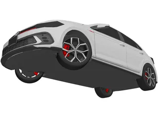 Volkswagen Polo GTi (2023) 3D Model preview