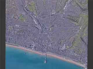 Brighton City, UK (2022) 3D Model preview