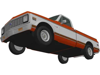 Chevrolet C10 Cheyenne (1971) 3D Model preview