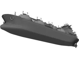 LNG Ship 3D Model preview