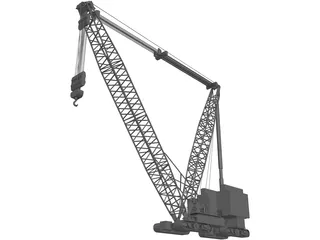Crane Lamp 3D Model preview