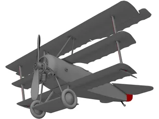 Fokker Dr.I Triplane 3D Model preview