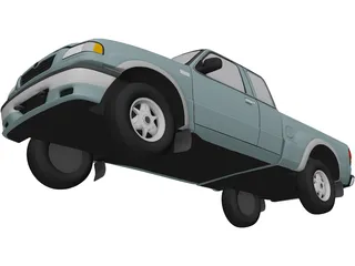 Mazda Pickup (1999) 3D Model preview