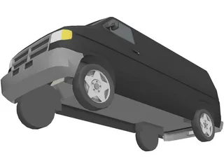 Dodge Van 3D Model preview