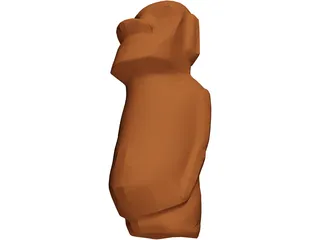 Easter Island Figure 3D Model preview