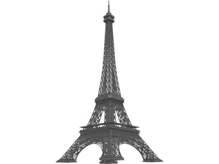 Eiffel Tower 3D Model preview